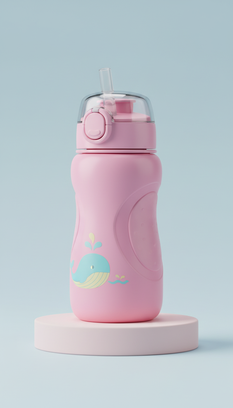 Ergonomic Glitter Sip Cup