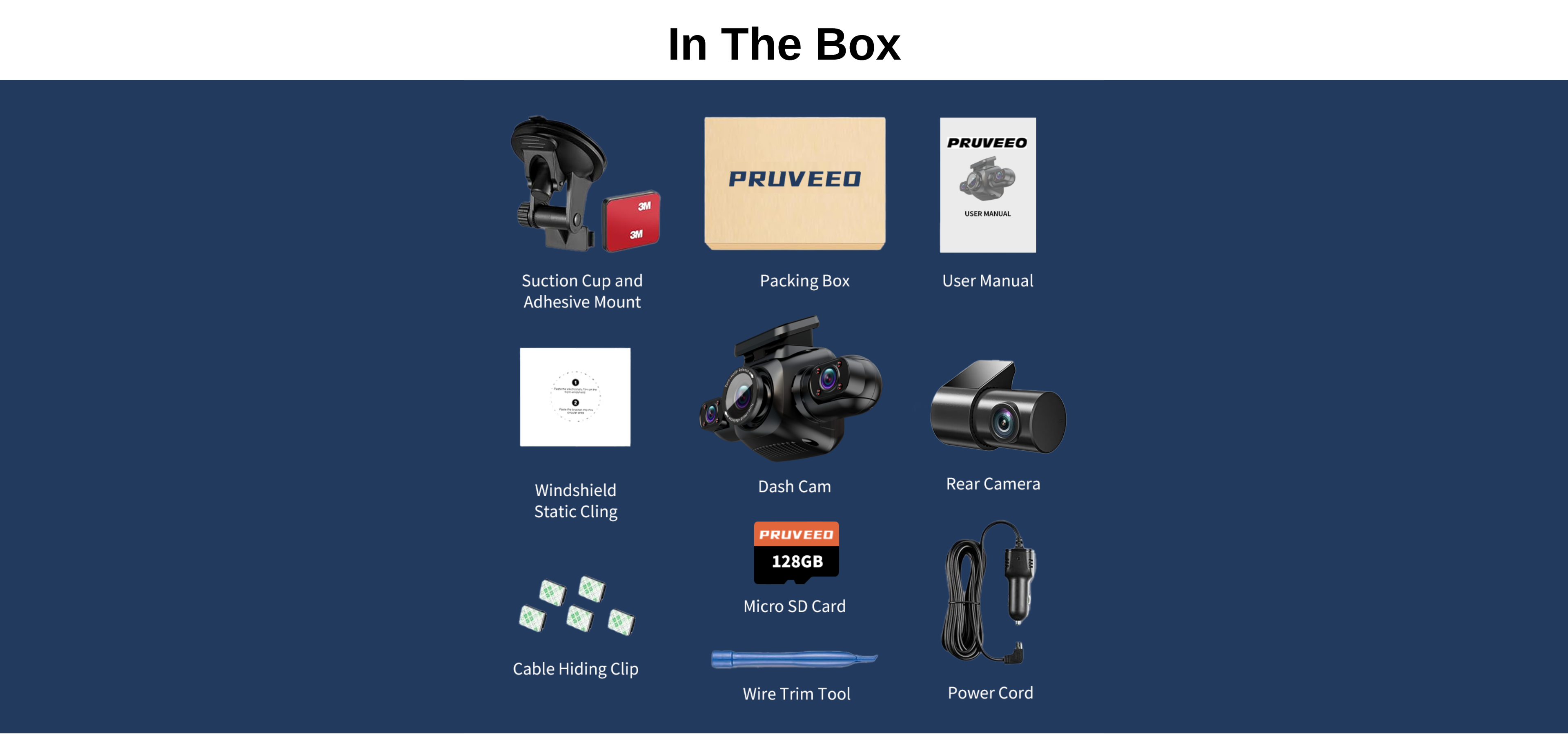 In the box pruveeo d90-mini
